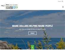 Tablet Screenshot of mainecancer.org